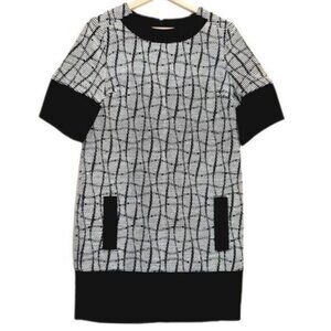 BANANA REPUBLIC Woven Thick Fabric Colorblock Mini Dress Sz 2